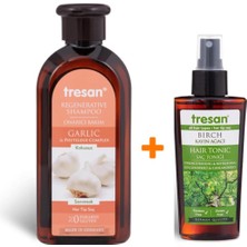 Tresan Sarımsaklı Bakım Şampuanı 300ML - Kayın Ağacı ve Canlandırıcı Saç Toniği 125 ml