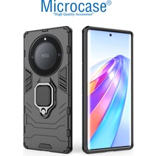 Microcase Honor X9A - X40 - Magic 5 Lite Batman Serisi Yüzük Standlı Armor Kılıf - Siyah AL3349