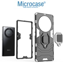 Microcase Honor X9A - X40 - Magic 5 Lite Batman Serisi Yüzük Standlı Armor Kılıf - Siyah AL3349