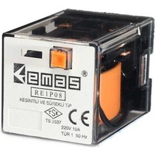 Emas RE1P08AC024 Re1 24VAC 2 Kontak 2 Kontak 8 Pin Endüstriyel Röle