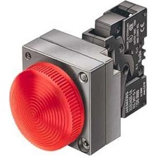 Siemens 3SB3604 6BA40 3sb3 Metal Seri 22MM Komple Sinyal Lambası 250V A Direk Beslemeli Ampulsüz Soket ve Ka