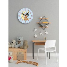 Işıklı Toplar Türkiye Çocuk Odası Dijital Baskılı Sessiz Akar Duvar Saati