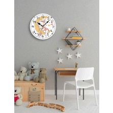 Işıklı Toplar Türkiye Çocuk Odası Dijital Baskılı Sessiz Akar Duvar Saati