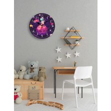 Işıklı Toplar Türkiye Çocuk Odası Dijital Baskılı Sessiz Akar Duvar Saati