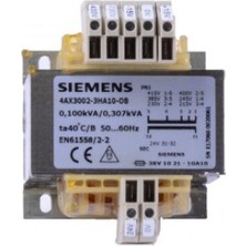 Siemens 4AX3002-3HA16-0B 4AX3002 Kumanda ve Emniyet Izolasyon Trafoları, 230-400V/24V, 50-60Hz, 160 Va