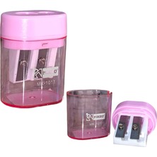 Mikro MK-1011 Çift Gözlü Kalemtraş - Pembe