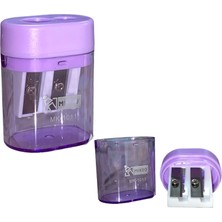 Mikro MK-1011 Çift Gözlü Kalemtraş - Mor