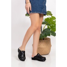 Siyah Deliksiz Klasik Taban Bayan Ortopedik Sabo Terlik 103