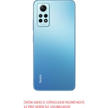 Fibaks Xiaomi Redmi Note 12 Pro Kılıf Metal Çerçeve Hassas Butonlu Renkli Içi Kadife Lansman Luna Kapak