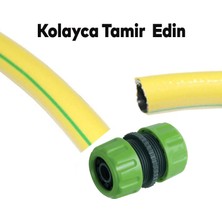 Nzb Hortum Bağlantı Ekleme Aparatı Eki Bahçe Sulama Patlak Kesik Yırtık Tamir Adaptörü1/2"