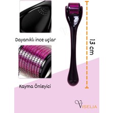 Viselia Saç Çıkarma Tarağı - Titanyum Iğneli Derma Roller Cilt Yenileme 0.5 mm
