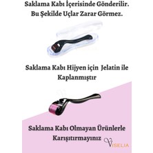 Viselia Saç Çıkarma Tarağı - Titanyum Iğneli Derma Roller Cilt Yenileme 0.5 mm