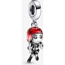 Nocce Gümüş Marvel The Avengers Black Widow Sallantılı Charm