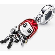 Nocce Gümüş Marvel The Avengers Black Widow Sallantılı Charm