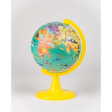 Gürbüz Yayınları My Wild World Globe + Puzzle  (15 cm GLOBE-100 Pcs Puzzle)