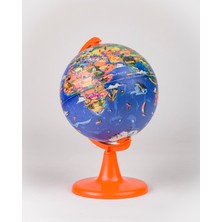 Gürbüz Yayınları My World Globe + Puzzle (15 cm GLOBE-100 Pcs Puzzle)