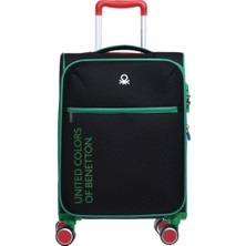 Benetton 14BNT2100-03-S Trolley 50 Cm Siyah Kabin Boy Valiz