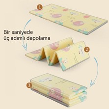 Three Meters Summer Bebek Oyun Pedi Katlanabilir Bant Sarma Kalınlaşmış Bebek Sürünen Ped Ev Oturma Odası Çocuk Köpük Paspas (Yurt Dışından)