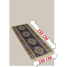 Obam  Uzun Koridor Kilimi (Uşak Kilimi) Çift Taraflı (100X150) (Yıkanabilir)