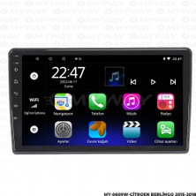 Myway Citroen Berlingo Android 12 Kablosuz Carplay Navigasyon Multimedya Ekran Teyp - MY-0609W-CİTROEN Berlingo