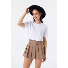 Trendy Sen Kadın Crop Top Beyaz