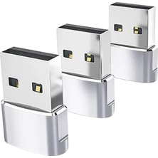 Comely 3x Tip-C 3.1 Ila USB 2.0 Dönüştürücü Adaptör Dizüstü Bilgisayar Argent Için Kararlı Performans (Yurt Dışından)