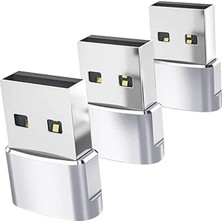 Comely 3x Tip-C 3.1 Ila USB 2.0 Dönüştürücü Adaptör Dizüstü Bilgisayar Argent Için Kararlı Performans (Yurt Dışından)