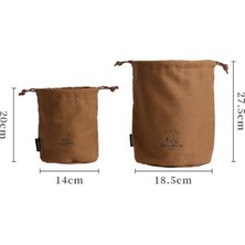 Comely Drawstring Çantası, Tencere Organizatörü, Taşınabilir, Hafif, Kamp Çantası, Kahverengi Büyük Çantalar (Yurt Dışından)