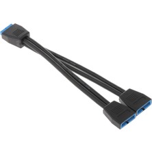 Comely Anakart Usb3.0 Başlık Fan Splitter Erkek 1 Ila 2 Kadın USB Anakart Için 200MM (Yurt Dışından)