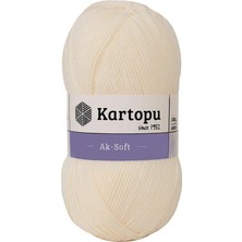 Kartopu Aksoft Krem El Örgü Ipliği K025