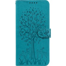 Cool-M Geyik Ağacı Deseni Pu Deri Cüzdan Stand Samsung Galaxy A33 5g Için Telefon Koruyucu Kılıf Kapağı (Yurt Dışından)