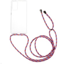 Cool-M Samsung Galaxy S20 Fe 4g / Fe 5g / S20 Lite / S20 Fe 2022 Tpu+Akrilik Anti-Çizelge Telefon Kapağı Long Lanyard ile Şeffaf Geri Kılıf (Yurt Dışından)