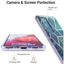 Cool-M Iml Imd Mermer Deseni 2.0mm Tpu Telefon Kapağı Kılıfı Samsung Galaxy S20 Fe 4g/fe 5G/S20 LITE/S20 Fe 2022 (Yurt Dışından)