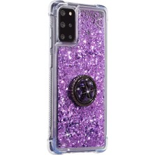 Cool-M Samsung Galaxy S20 FE/S20 Fan EDITION/S20 Fe 5G/S20 Fan Edition 5G/S20 LITE/S20 Fe 2022 Glitter Powder Quicksand Tpu Kapak Kickstand Case (Yurt Dışından)