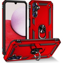 Heptek İletişim Galaxy A14 Kılıf Tank Zırh Yüzüklü Mıknatıslı Standlı Kapak (Vega)