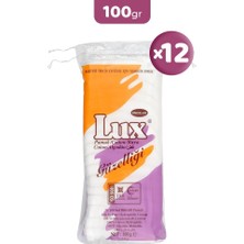 Lux Zigzag Pamuk 100 gr x 12 Hidrofil Pamuk ile Kişisel Hijyen ve Makyaj Temizliği İçin