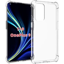 Case 4U One Plus 9 Kılıf Darbe Emici Köşe Korumalı Anti Shock Şeffaf Silikon Şeffaf