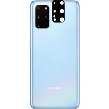 Heptek İletişim Samsung Galaxy S20 Plus Kamera Lens Koruyucu Siyah Çerçeveli Kavisli Korunaklı (3d-Glass)