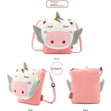 White Space Unicorn Çocuk Messenger Çanta Sevimli Karikatür Omuz Çantası (Yurt Dışından)