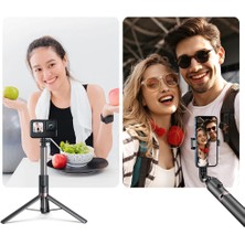 Telesin Gopro Aksiyon Kameraları Için Vlog Bluetooth Uzaktan Kumandalı 1.3 Metre Selfie Çubuğu + Tripod ( Gopro HERO11 Black / HERO10 Black / Hero9 / Hero8 / Max / Telefon ) - 2023 Versiyon