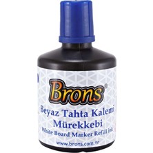 Brons Beyaz Tahta Kalemi Mürekkebi Mavi 100CC