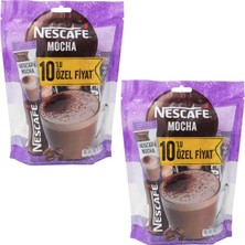Nescafe Mocha Çikolatalı Sütlü Köpüklü Kahve 10 Lu Paket 2 Adet