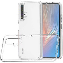 Heptek İletişim Huawei Nova 5t Kılıf Kamera Çıkıntılı Şeffaf Darbe Emici Sert Silikon Kapak (Coss)