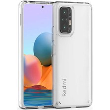 Heptek İletişim Xiaomi Redmi Note 10 Pro Kılıf Kamera Çıkıntılı Şeffaf Darbe Emici Sert Silikon Kapak (Coss)