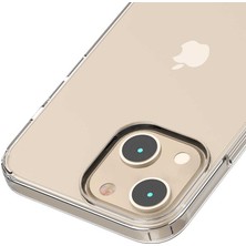 Heptek İletişim Apple  iPhone 13 Kılıf Kamera Çıkıntılı Şeffaf Darbe Emici Sert Silikon Kapak (Coss)