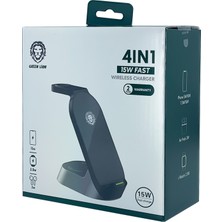 Green Lion 4 In 1 Wireless 15W Kablosuz Wireless Şarj