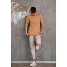 Akçaylar Slimfit Likralı Sıfır Yaka Erkek Tişörtriko T-Shirt