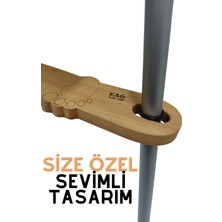 K&G Foot Rest Ahşap Mama Sandalyesi Ayak Koyma Desteği, Ikea Antilop, E Bebek Baby Plus (Star) Faros Orzo