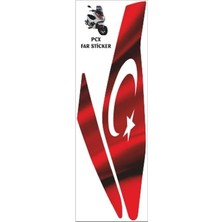 Gogomoto Honda Pcx 2018 - 2020 Uyumlu Far Damla Sticker