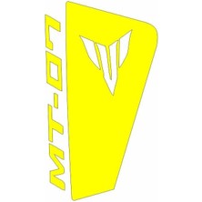 Gogomoto Yamaha MT07 2014 - 2017 Uyumlu Sarı Siperlik Sticker Set